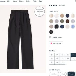 A&F Sloane Tailored Pant